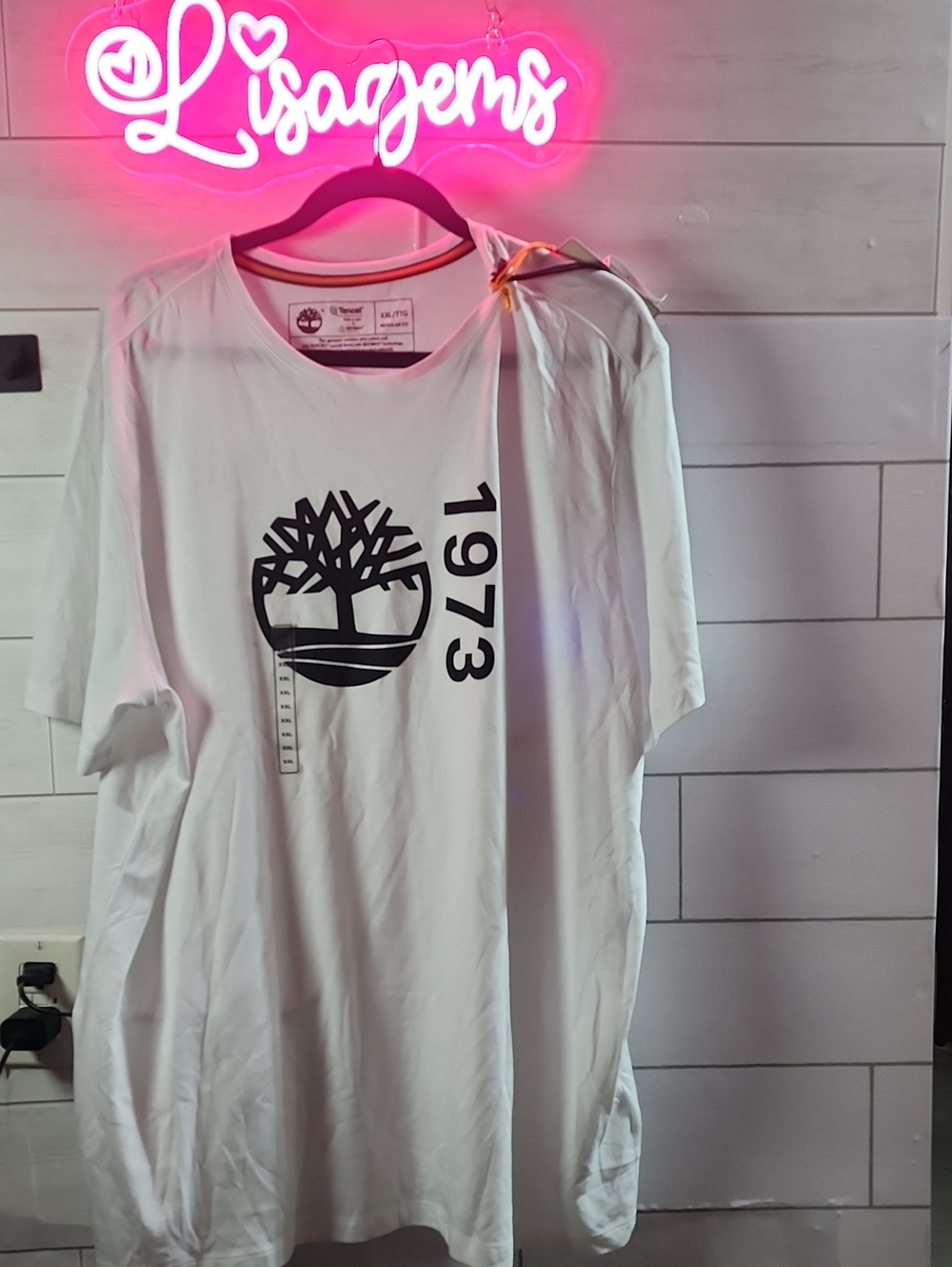 NWT Mens Timberland 1973 White Logo Men's T-Shirt